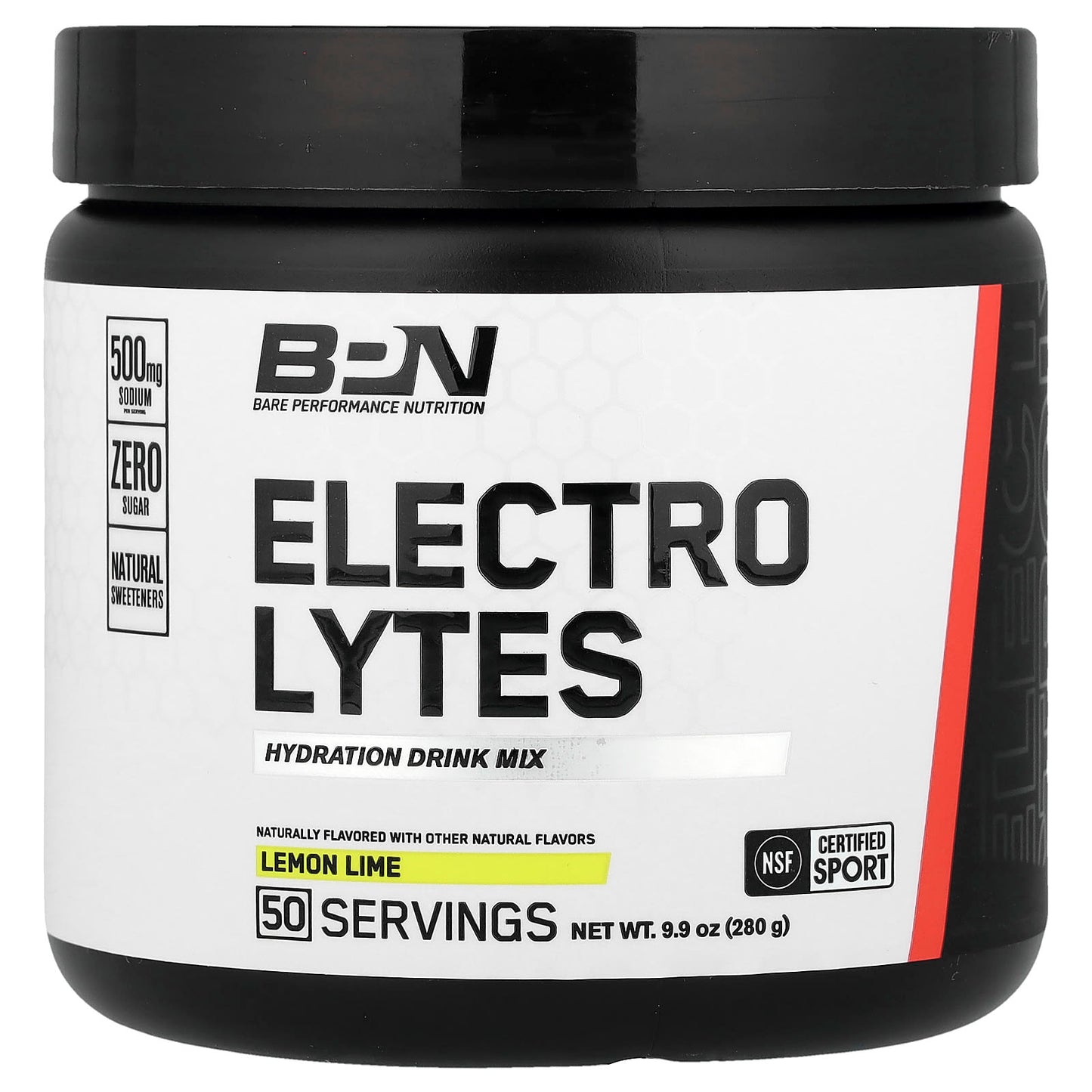 BPN Electrolyte Hydration Drink Mix - Lemon Lime, 9.9 oz (280 g) - Image 1