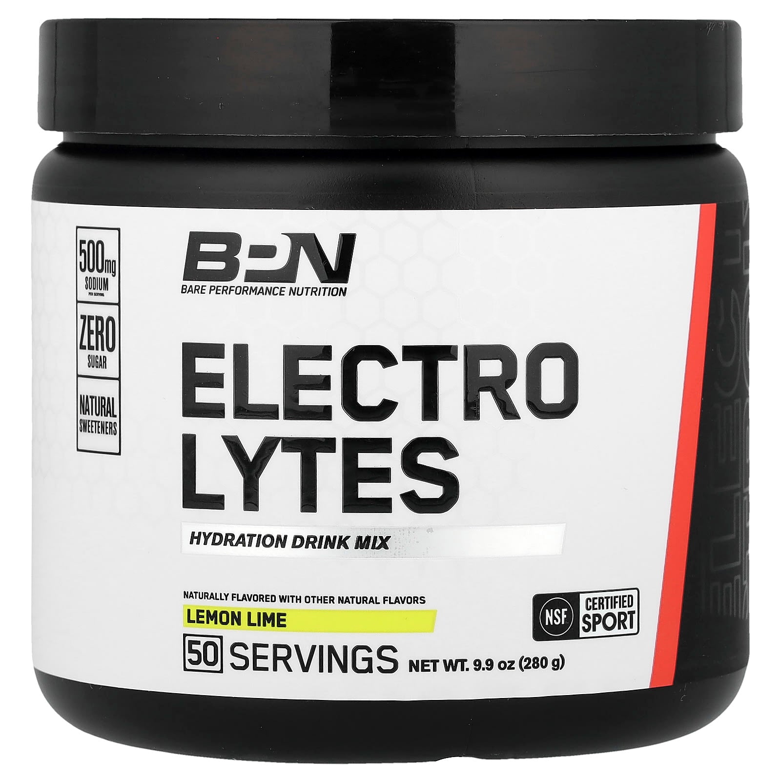 BPN Electrolyte Hydration Drink Mix - Lemon Lime, 9.9 oz (280 g) - Image 1