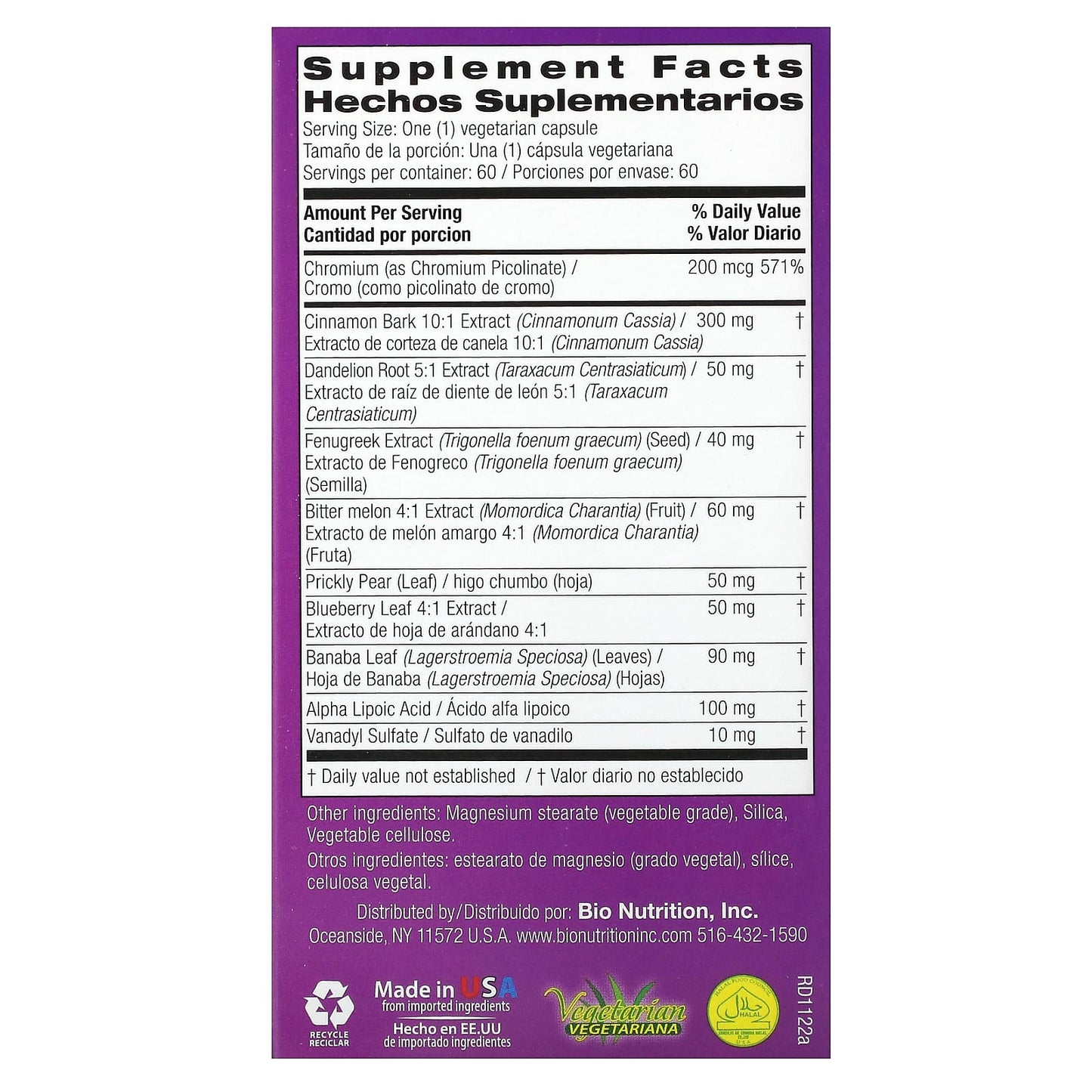 Maintain Healthy Blood Sugar Levels with Bio Nutrition's Blood Sugar Wellness Capsules - Image 2
