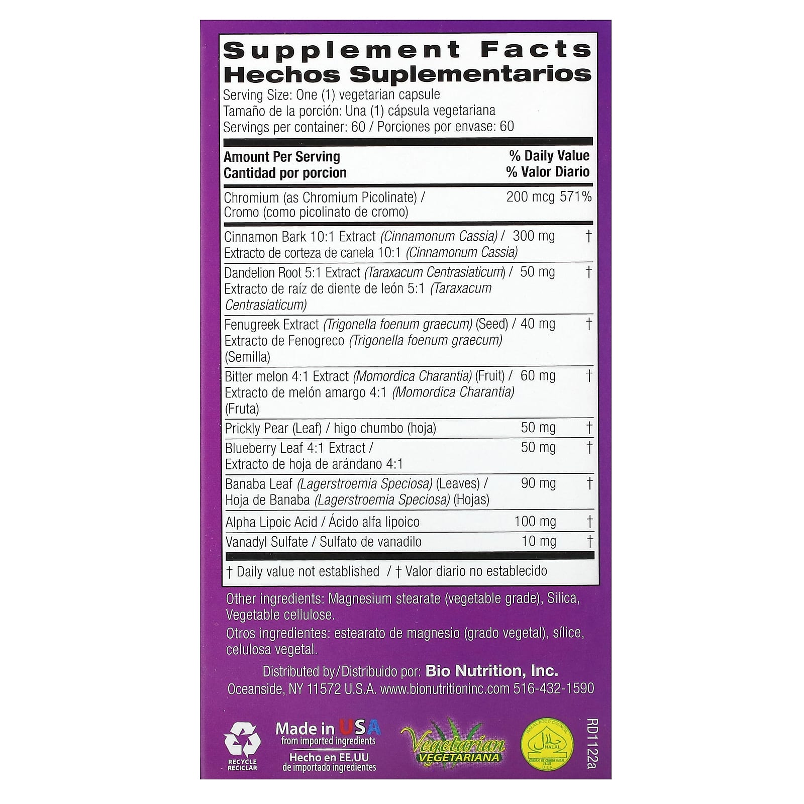 Maintain Healthy Blood Sugar Levels with Bio Nutrition's Blood Sugar Wellness Capsules - Image 2