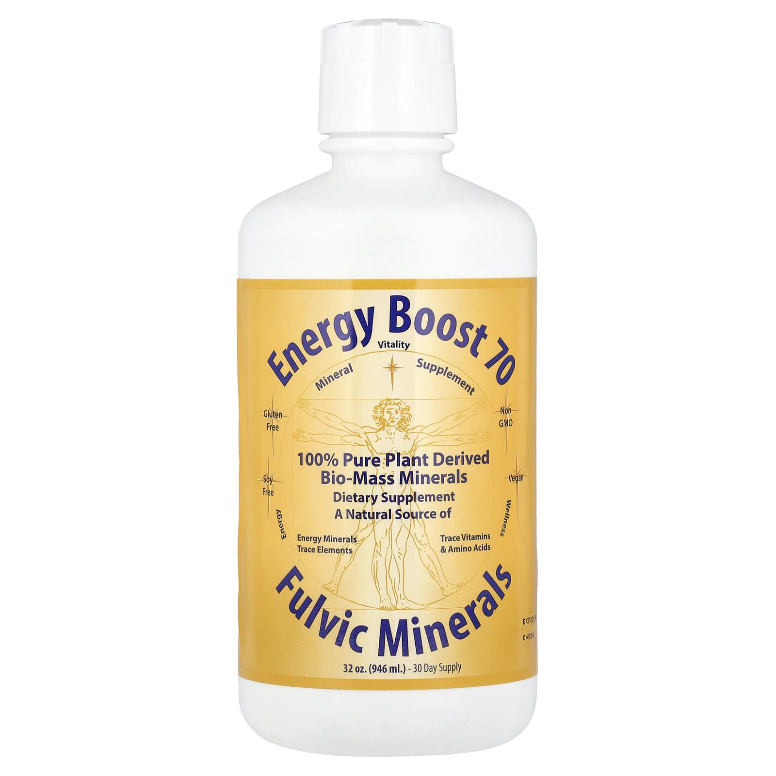 Morningstar Minerals, Energy Boost 70, Fulvic Minerals, 32 oz (946 ml) - Image 1