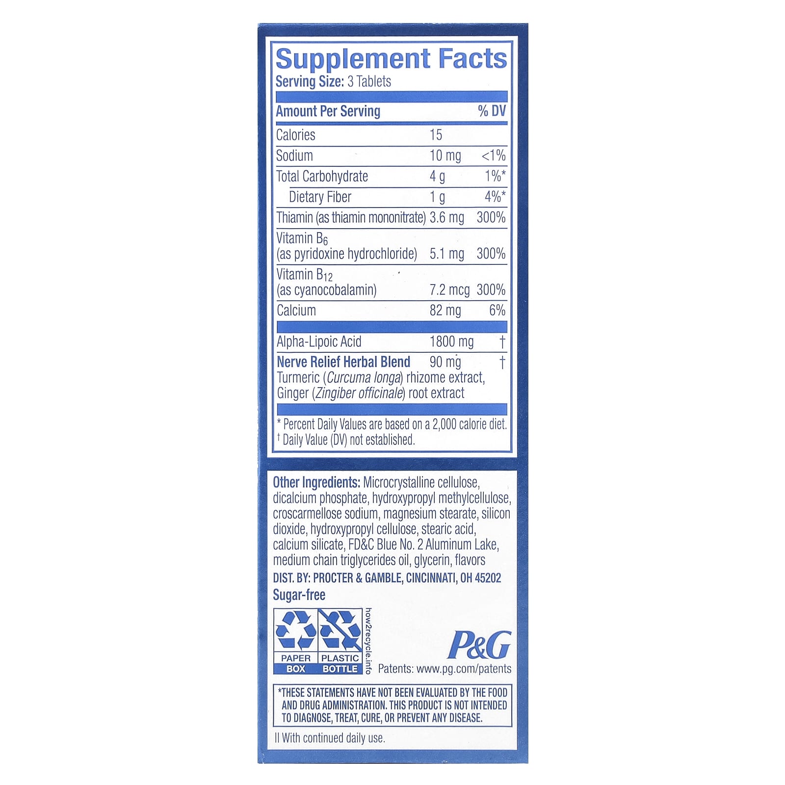 Nervive, Nerve Relief, 30 Tablets - Image 2