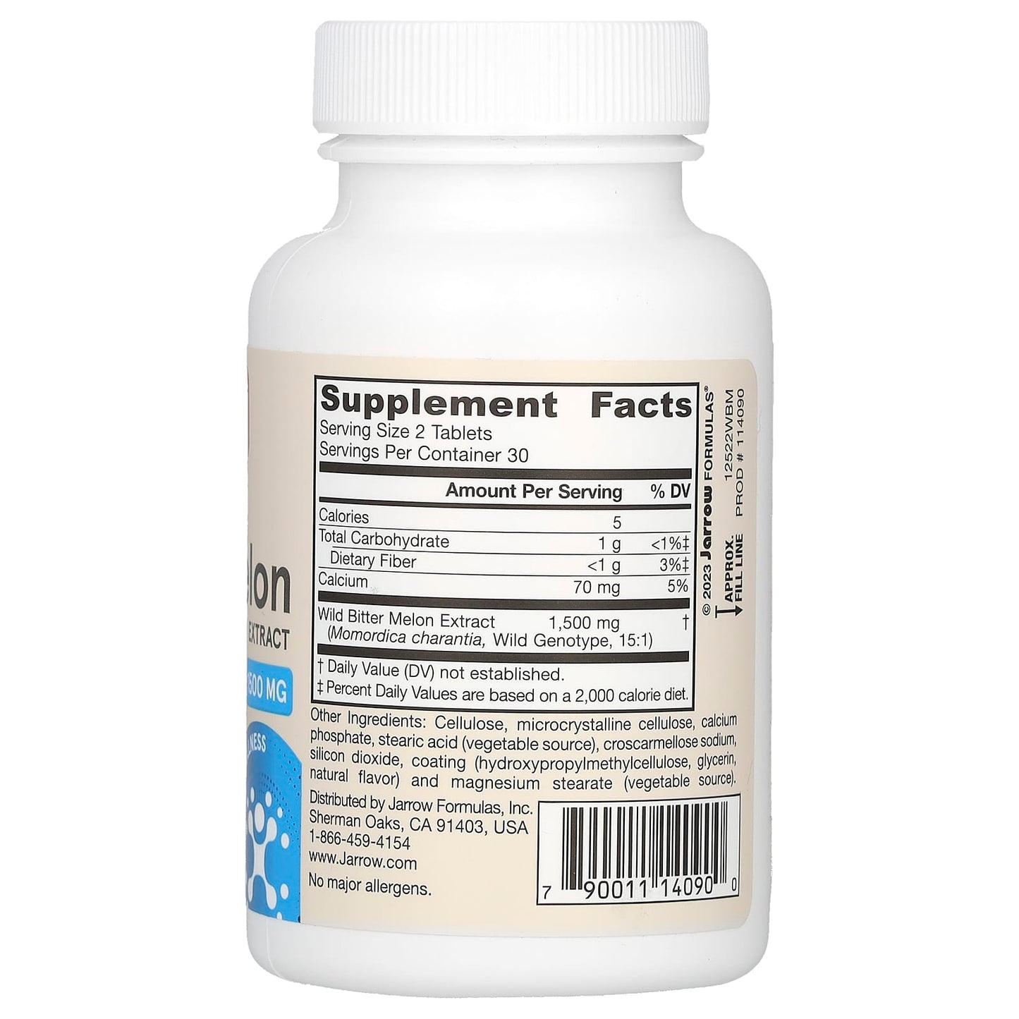 Wild Bitter Melon Extract for Blood Sugar Support - 60 Tablets - Image 2