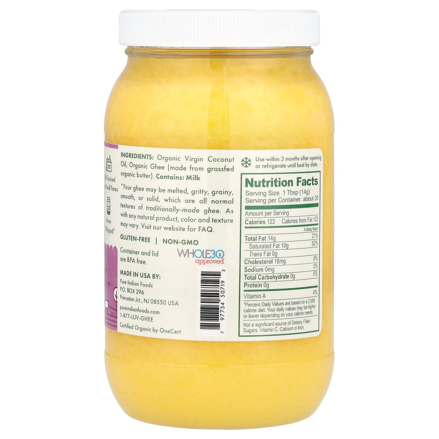 Pure Indian Foods, Organic Virgin PrimalFat Coconut Ghee, 15 oz (425 g) - Image 2
