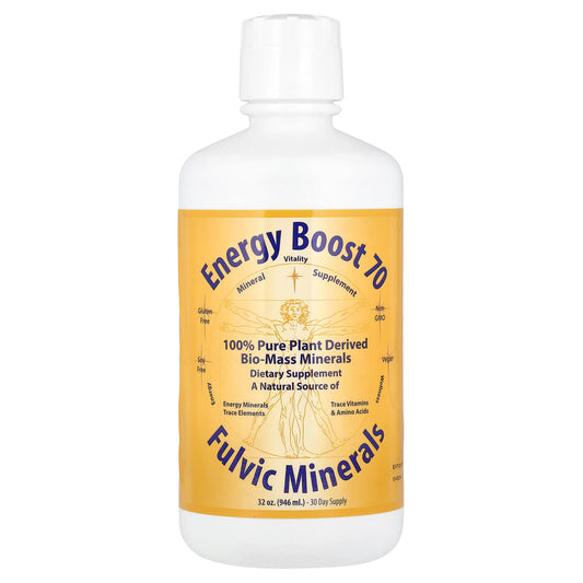 Morningstar Minerals, Energy Boost 70, Fulvic Minerals, 32 oz (946 ml) - Image 1