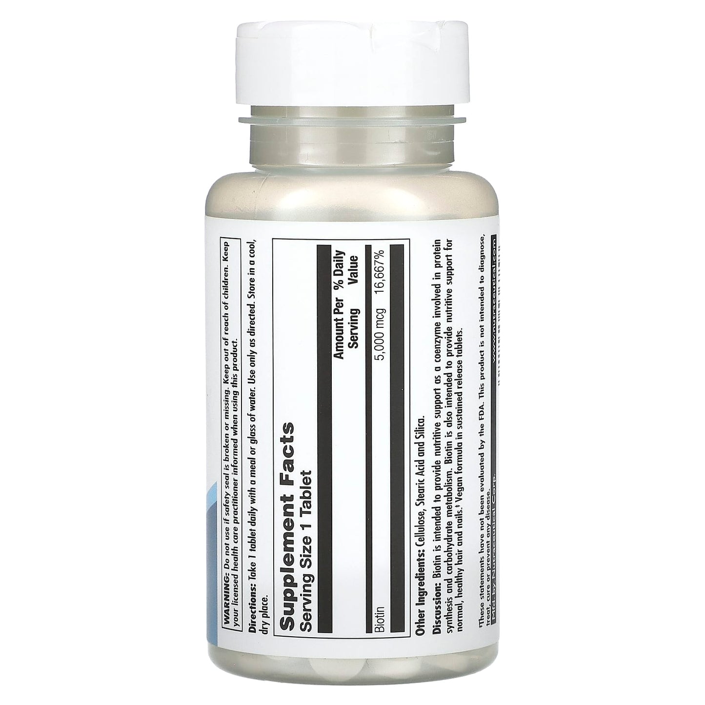 KAL, Biotin, Sustained Release, 5,000 mcg, 60 Tablets - Image 2