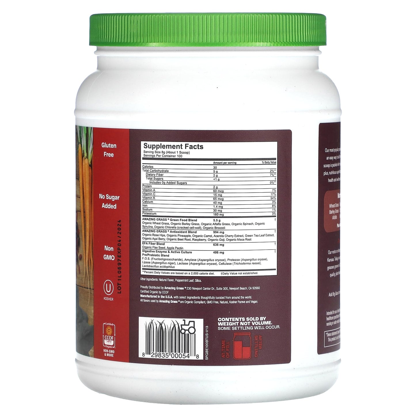 Amazing Grass Berry Greens Blend Superfood Powder Supplement - Image 2