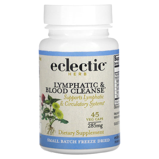Eclectic Herb Freeze Dried Lymphatic & Blood Cleanse, 285mg, 45 Veg Caps - Image 1