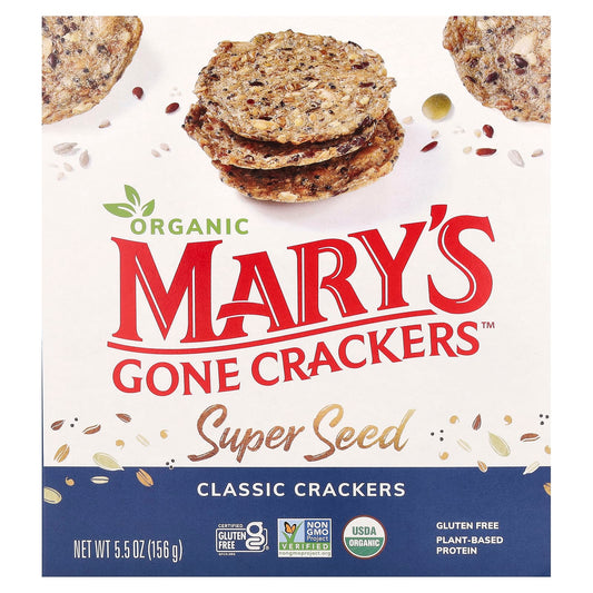 Mary's Gone Crackers, Organic Super Seed Crackers, Classic, 5.5 oz (156 g) - Image 1