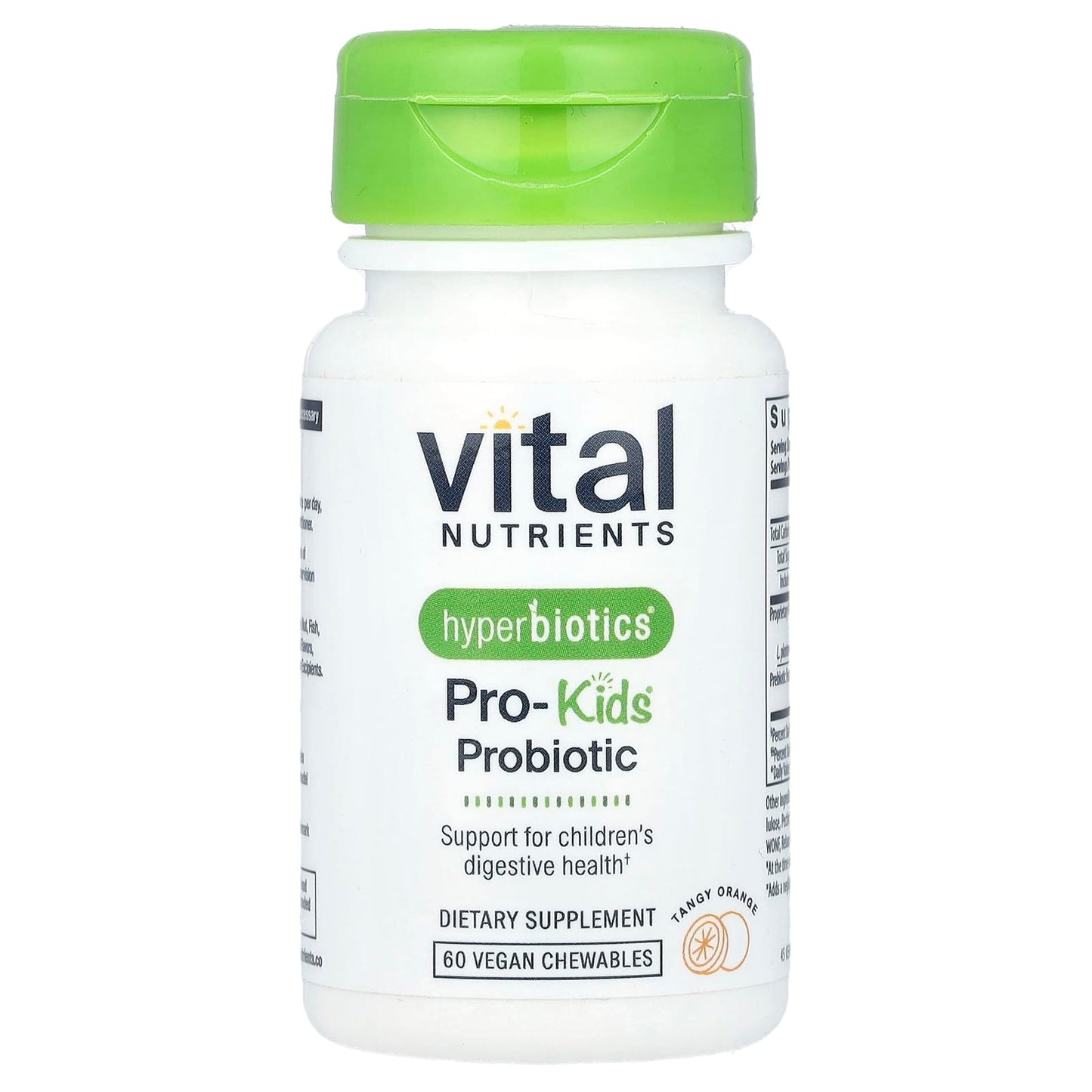 Vital Nutrients, Hyperbiotics®, Pro-Kids® Probiotic, Tangy Orange, 60 Vegan Chewables - Image 1