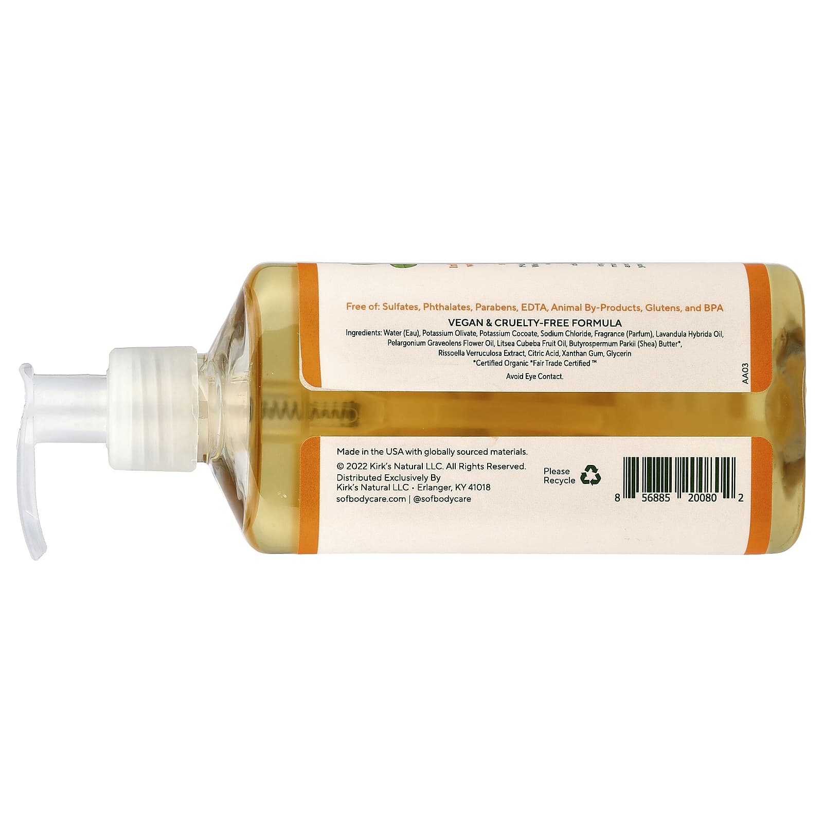 SoF, Nourishing Hand Wash, Shea Butter, 8 fl oz (236 ml) - Image 2