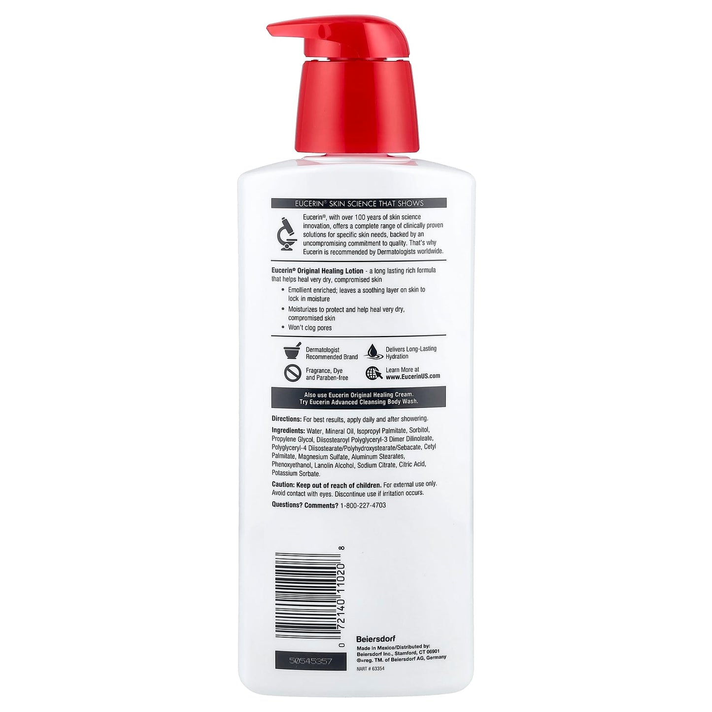 Fragrance Free Healing Lotion for Extremely Dry Skin by Eucerin - Image 2