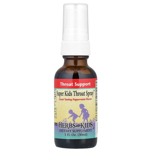 Herbs for Kids Throat Spray for Kids Peppermint Flavor 1 fl oz - Image 1