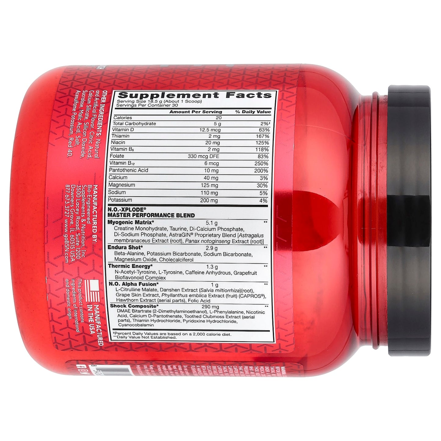 BSN N.O.-Xplode Pre-Workout Powder for Explosive Energy - Image 2