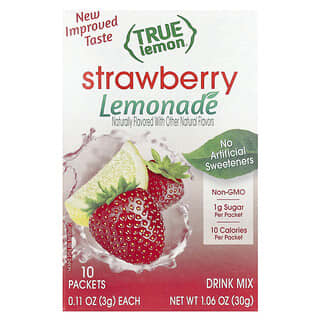 Sweet Strawberry Lemonade with True Citrus, 10 Packets, 0.11 oz Each