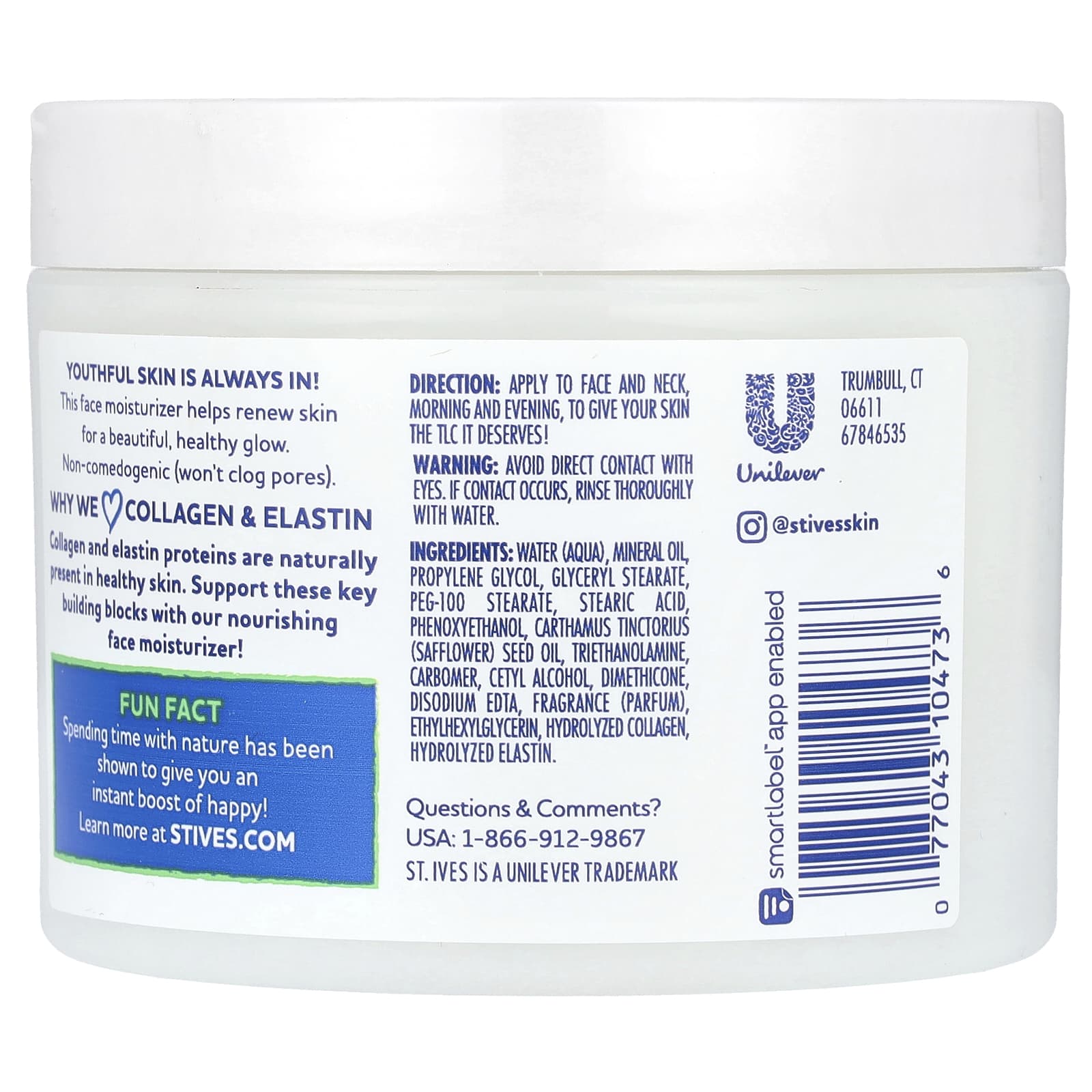 St. Ives, Renewing Moisturizer, Collagen & Elastin, 10 oz (283 g) - Image 2