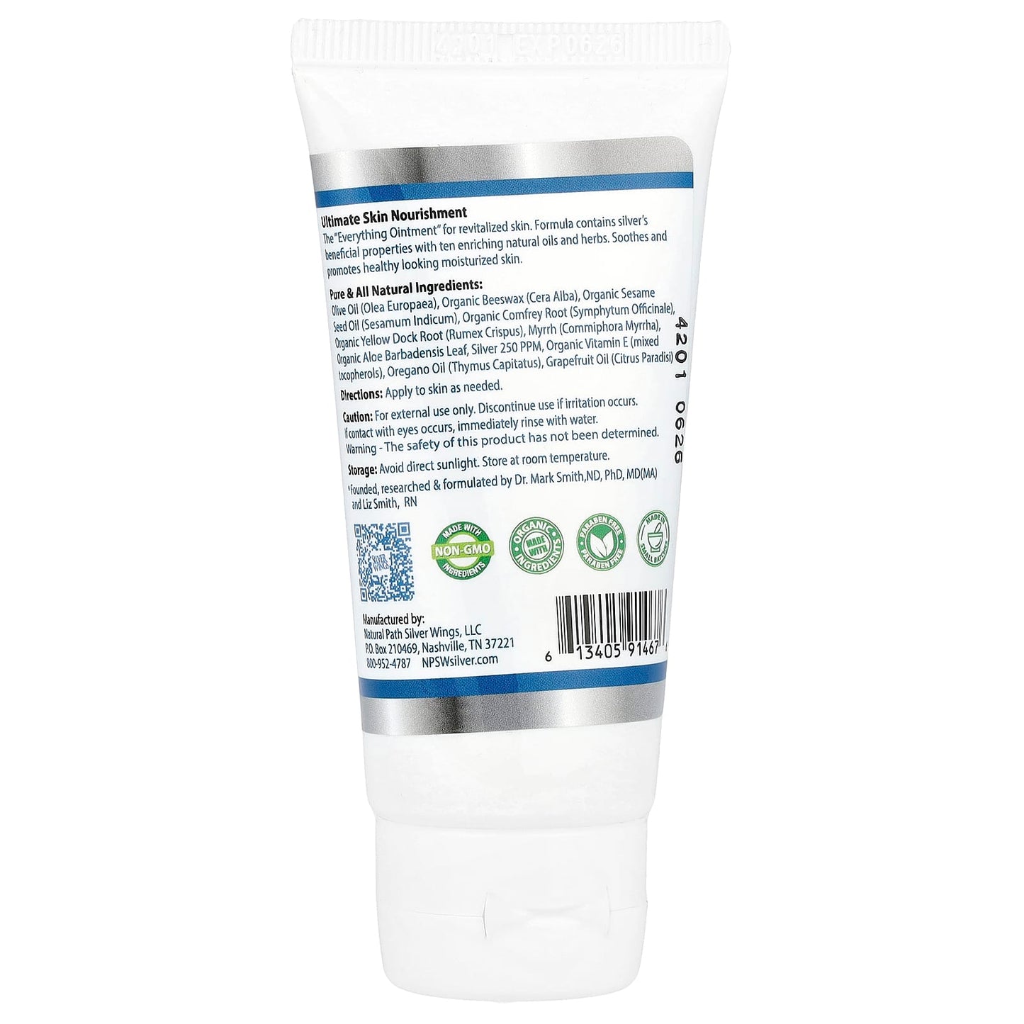 Natural Path Silver Wings, Silver Herbal Ointment, 1.5 oz (42.5 g) - Image 2