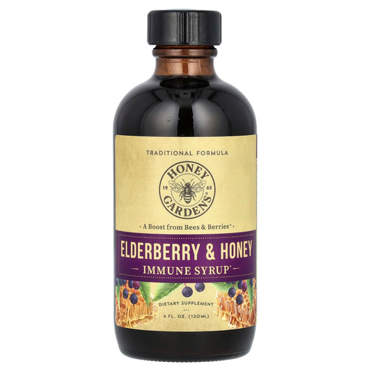 Zand, Immune Syrup, Elderberry & Honey, 4 fl oz (120 ml) - Image 1