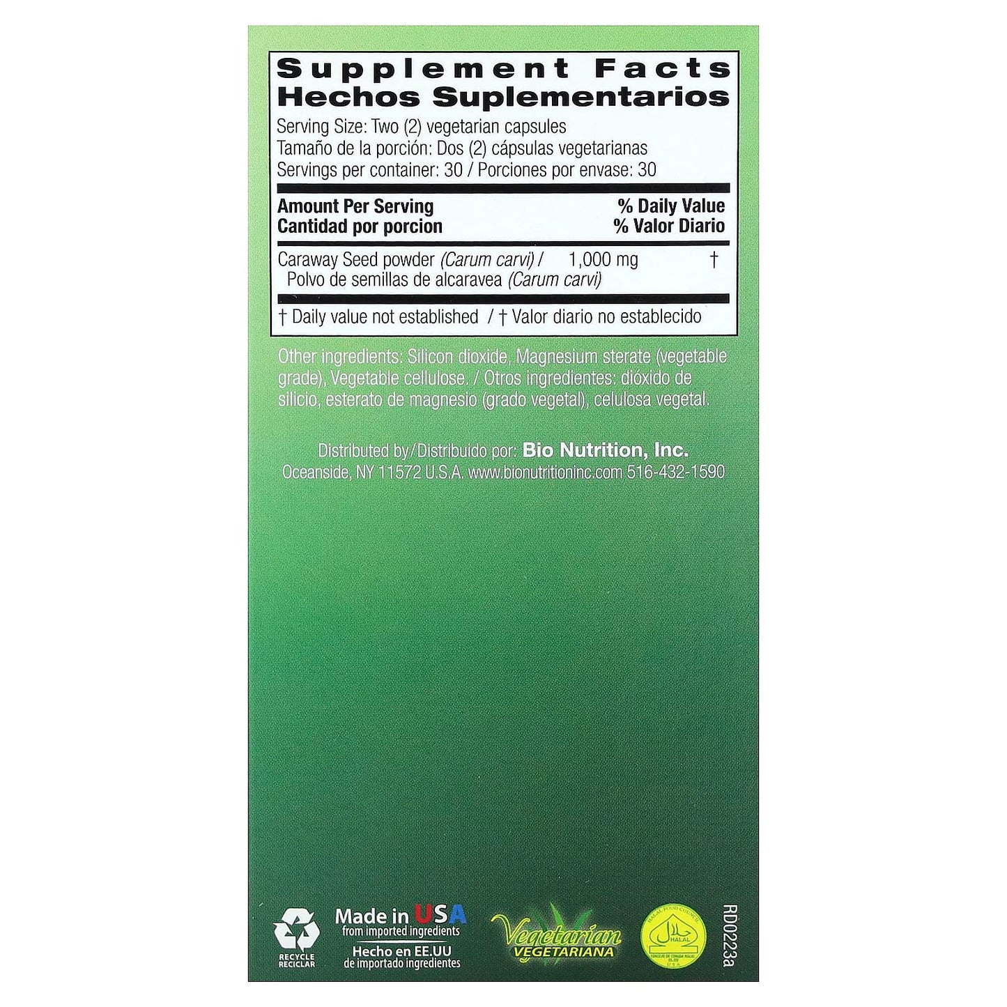 Caraway Seed Supplement for Digestive Support by Bio Nutrition - Image 2