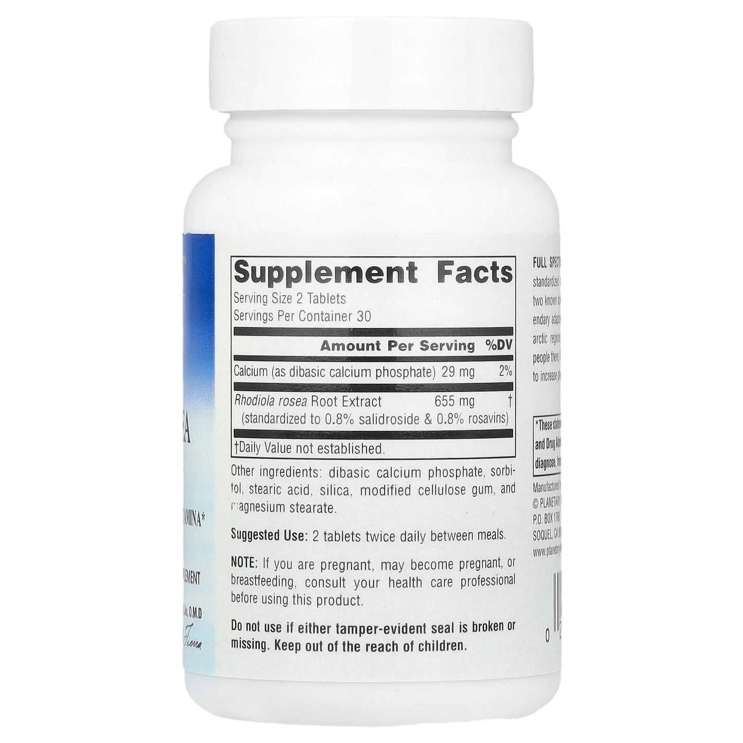 Planetary Herbals, Full Spectrum™ Rhodiola Rosea Extract, 60 Tablets (327 mg Per Tablet) - Image 2