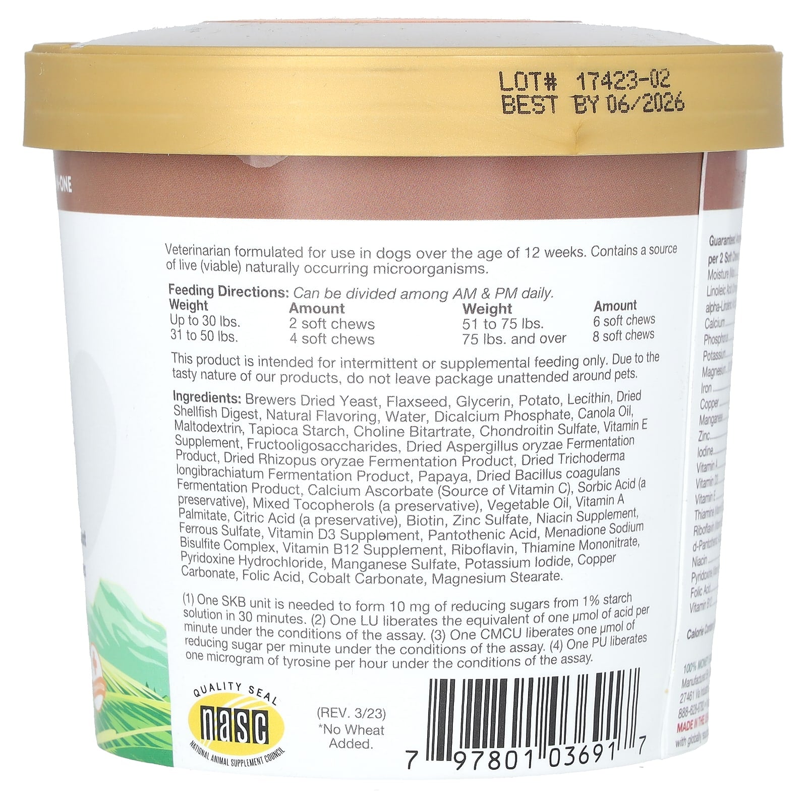 NaturVet, All-In-One, Daily Essentials + 4-In-1 Support, For Dogs, 60 Soft Chews, 8.4 oz (240 g) - Image 2