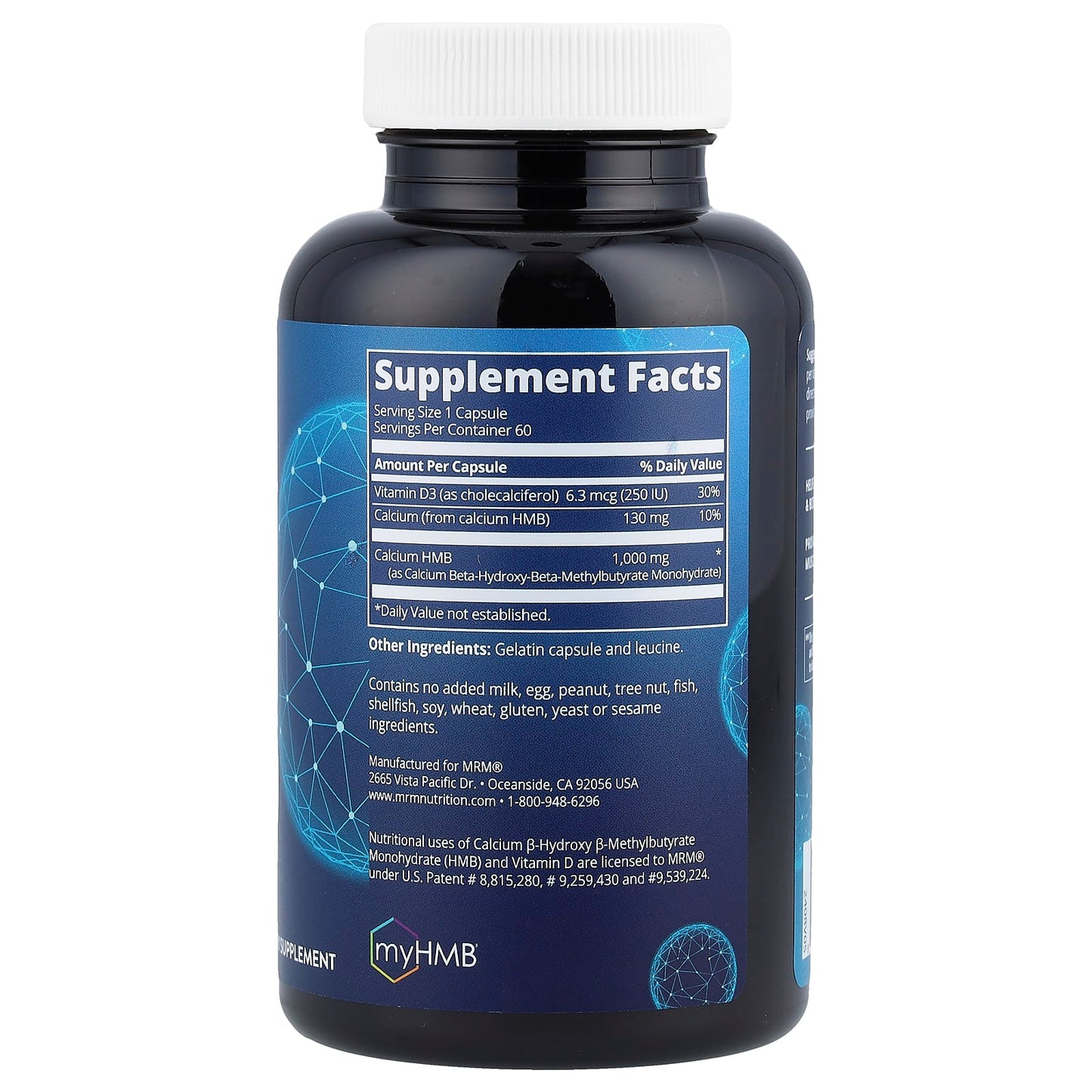 MRM Nutrition, HMB 1000, 1,000 mg, 60 Capsules - Image 2