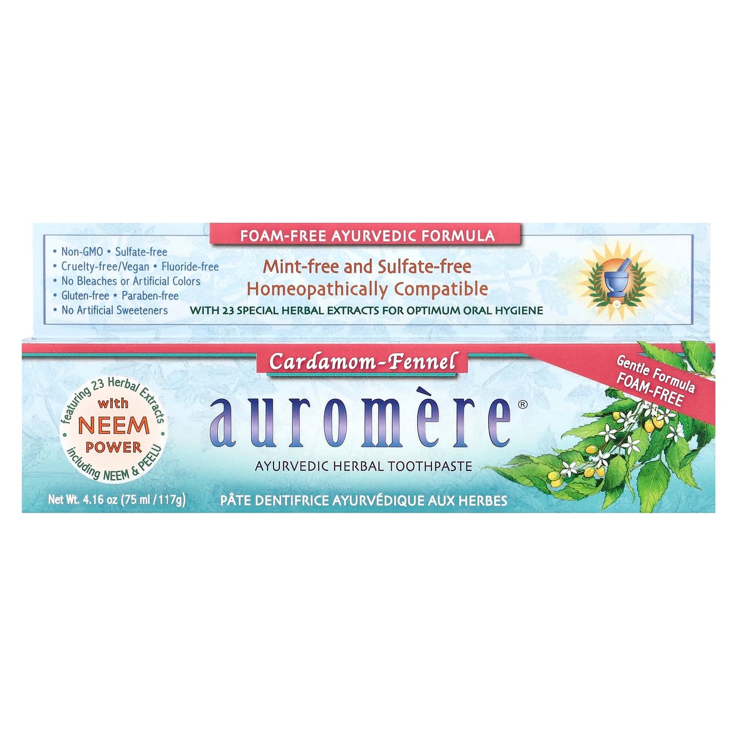 Natural Ayurvedic Toothpaste for Optimal Oral Health, Fluoride-Free, 4.16 oz - Image 2