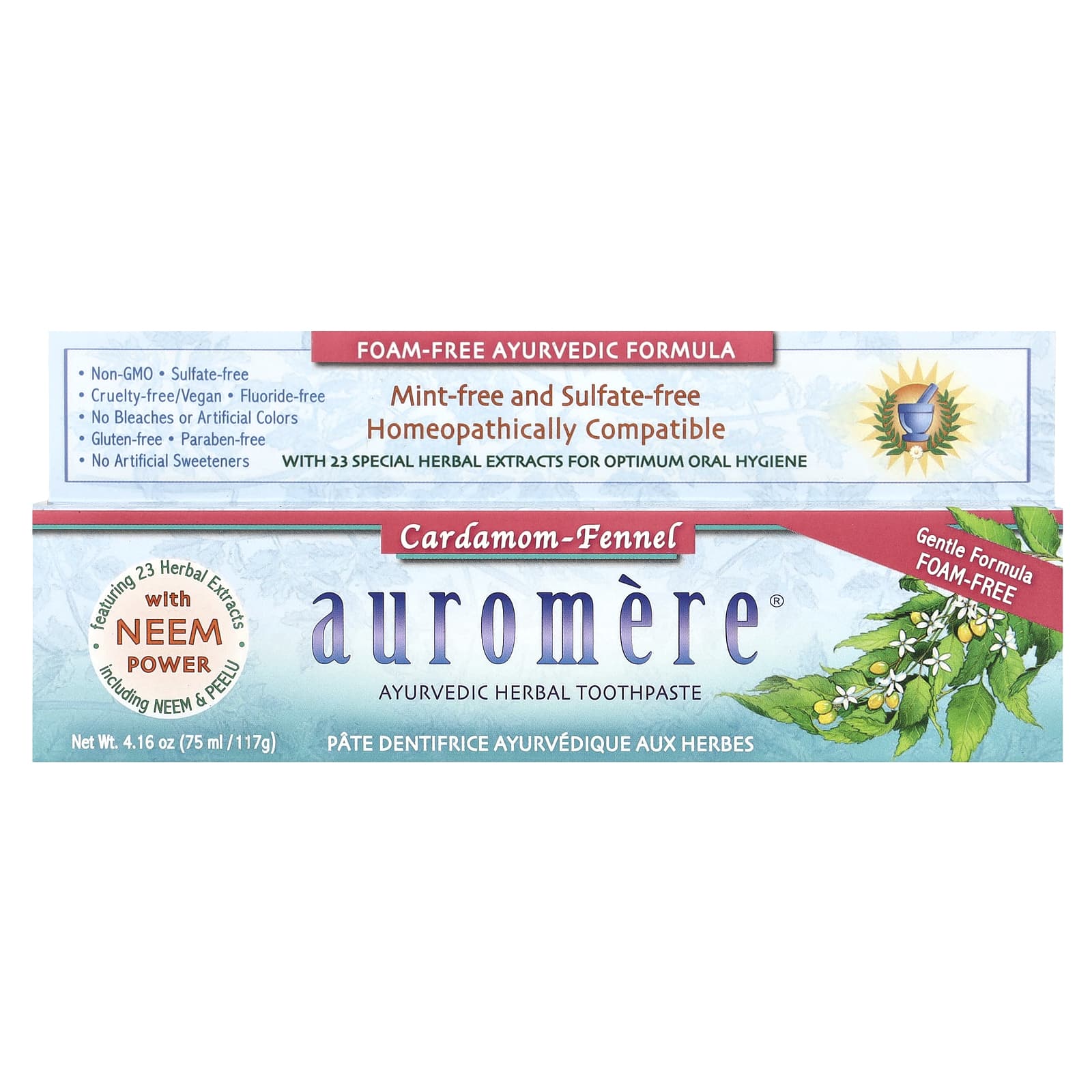 Natural Ayurvedic Toothpaste for Optimal Oral Health, Fluoride-Free, 4.16 oz - Image 2