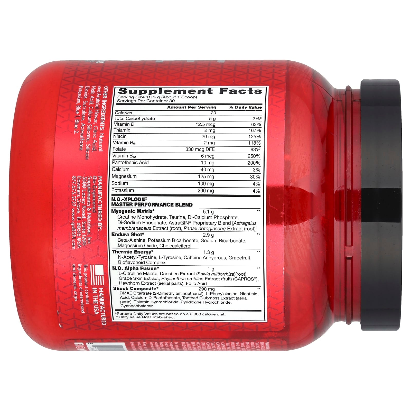 BSN N.O.-Xplode Pre-Workout for Explosive Energy & Focus - Image 2