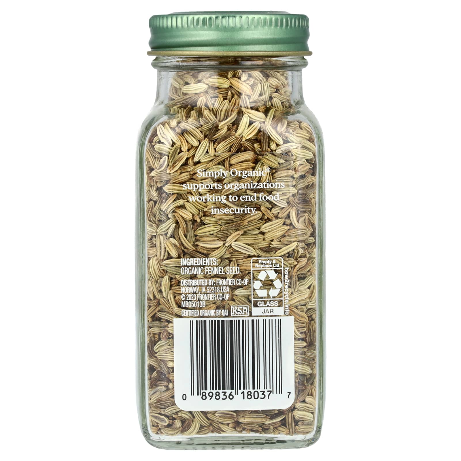 Simply Organic, Fennel Seeds, 1.90 oz (54 g) - Image 2