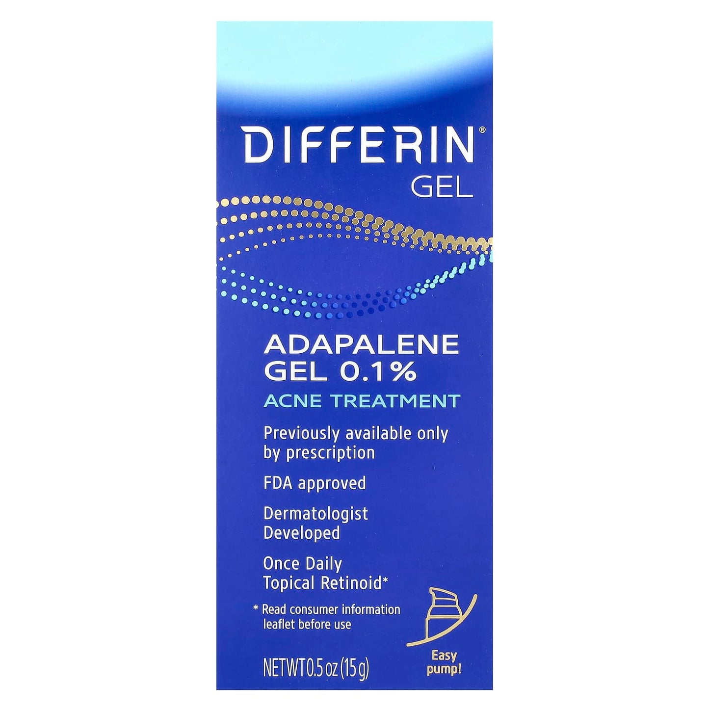 Differin Adapalene Gel 0.1%, Acne Treatment for Adults & Teens - Image 2
