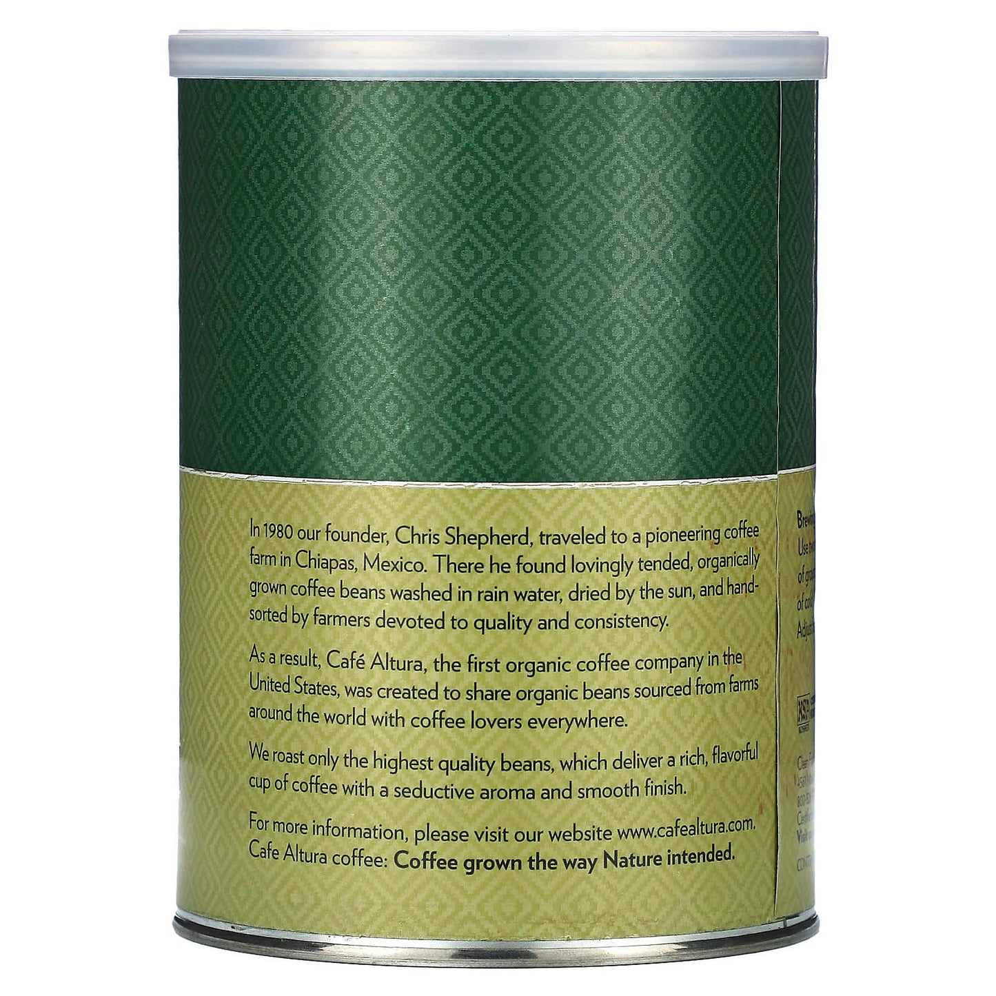 Dark Roast Organic Coffee by Cafe Altura, USDA Organic, 12 oz - Image 2