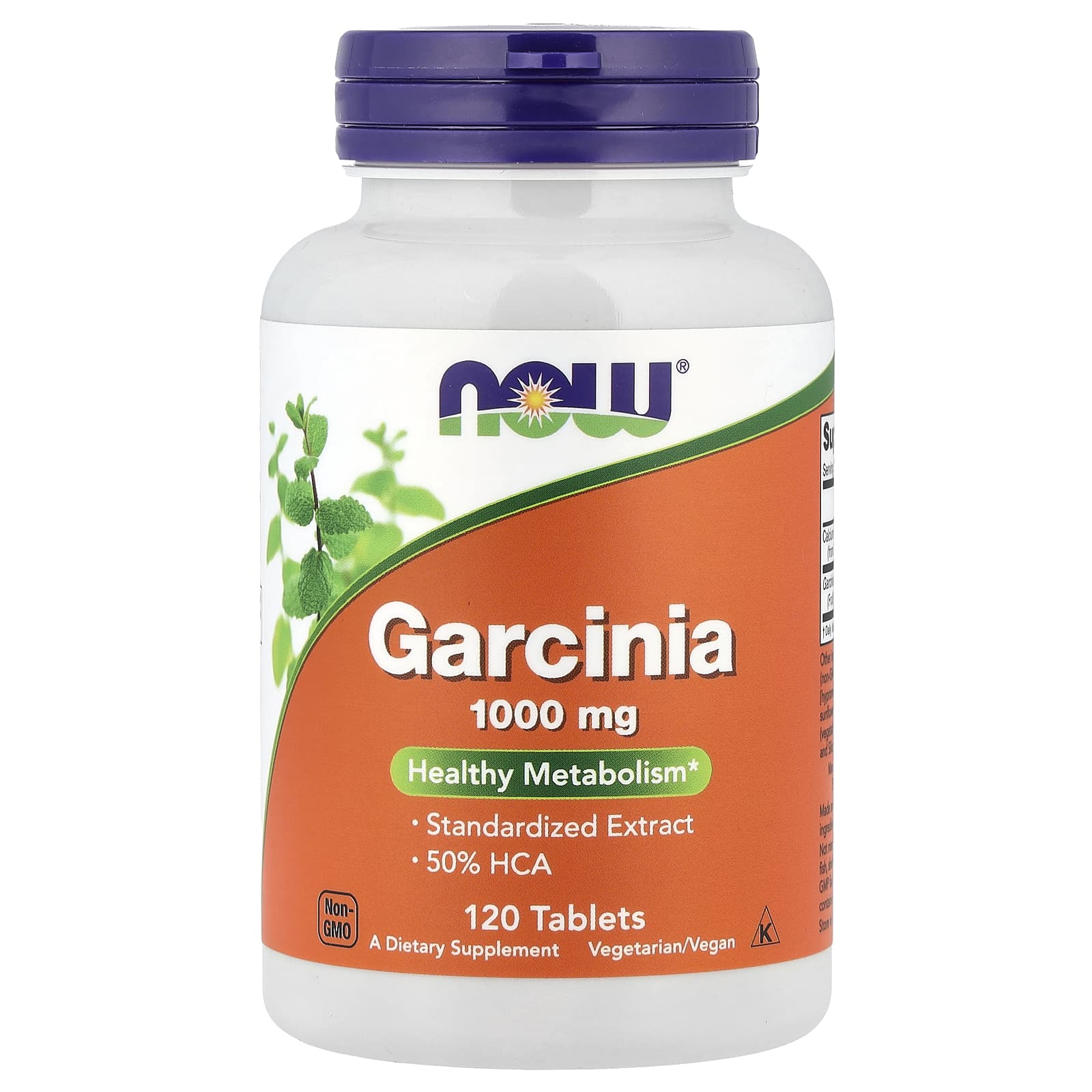 NOW Foods, Garcinia, 120 Tablets - Image 1