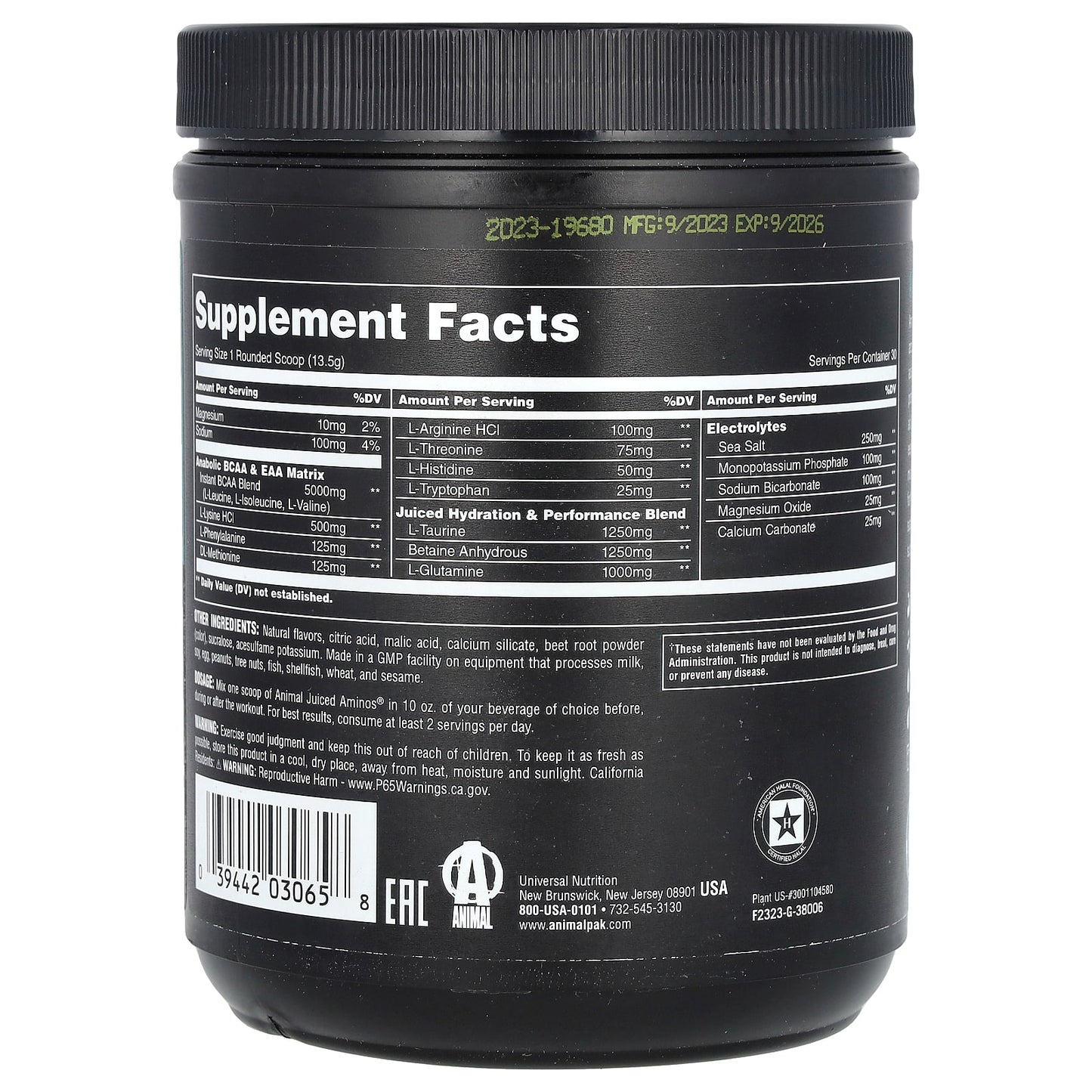 Animal Juiced Aminos Grape - Muscle Recovery & Growth Powder - Image 2