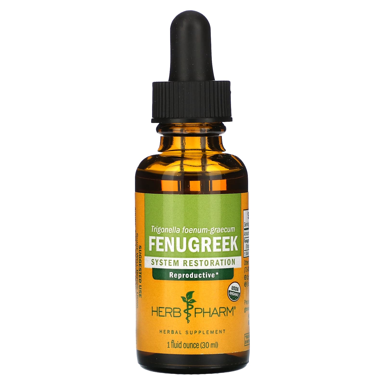 Fenugreek Liquid Supplement by Herb Pharm - USDA Organic, Gluten Free - Image 1