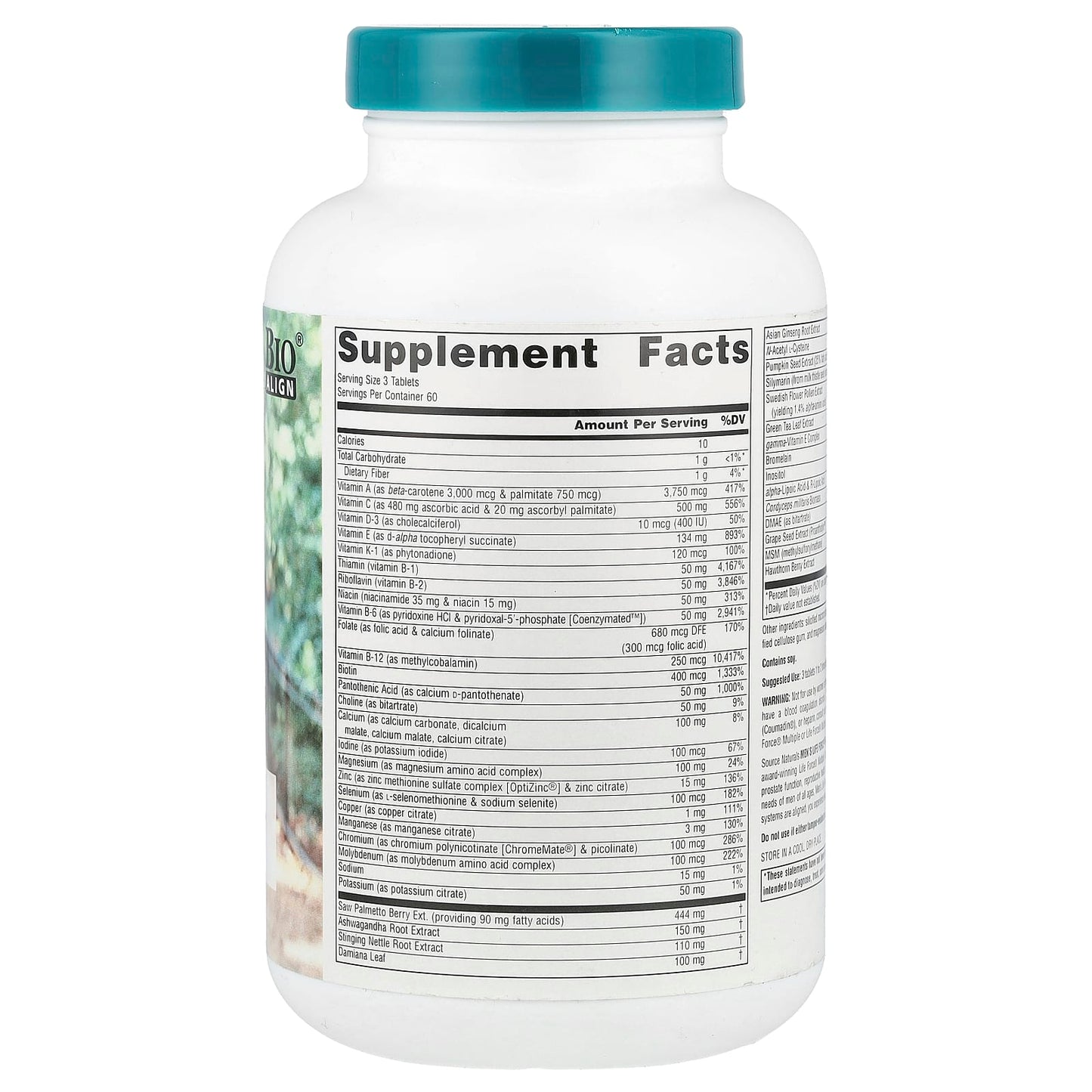 Source Naturals, Men's Life Force Multiple, 180 Tablets - Image 2