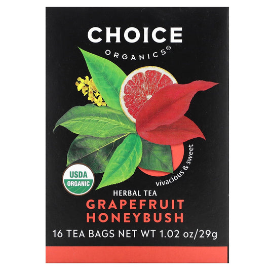Grapefruit Honeybush Caffeine Free Herbal Tea by Choice Organic Teas - Image 1