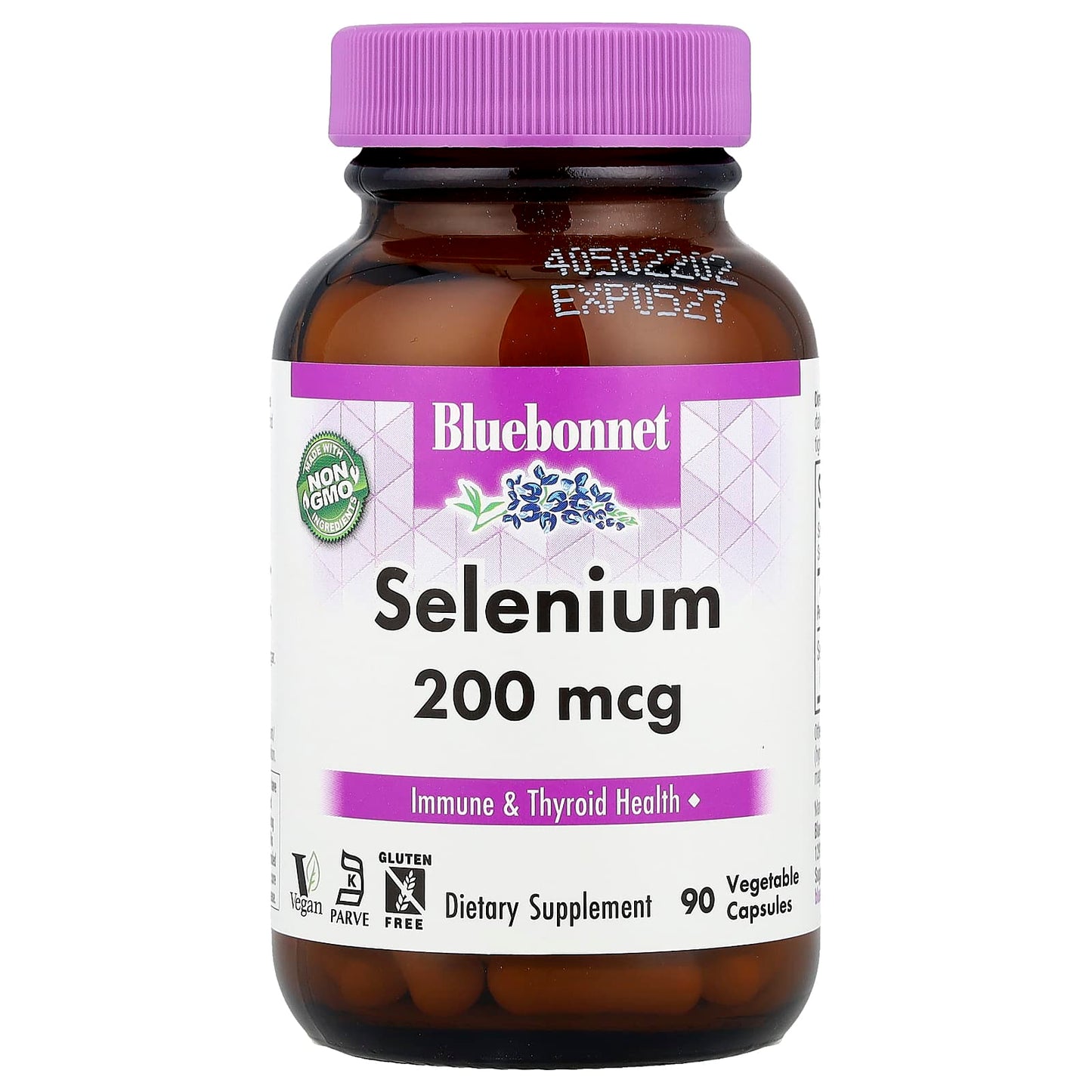 Bluebonnet Nutrition Selenium 200mcg Immune & Thyroid Support Capsules - Image 1