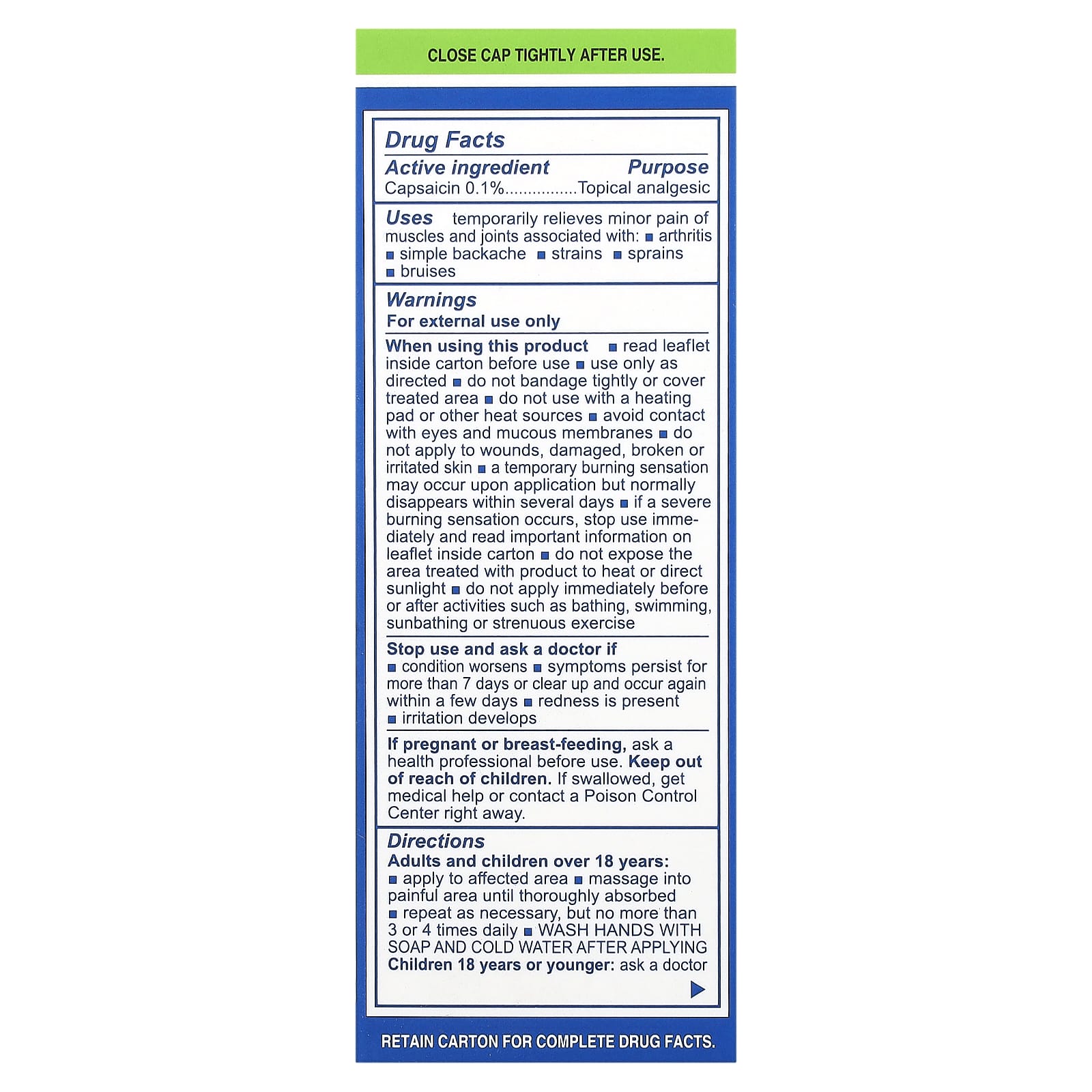 Natural Arthritis Relief Cream by Earth's Care, High Potency 2.4 oz - Image 2