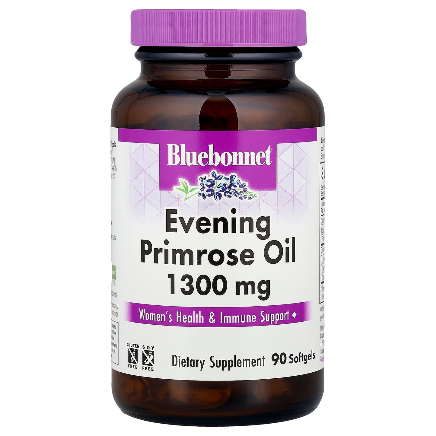 Evening Primrose Oil for Women's Health & Immune Support 1300mg 90 Softgels - Image 1