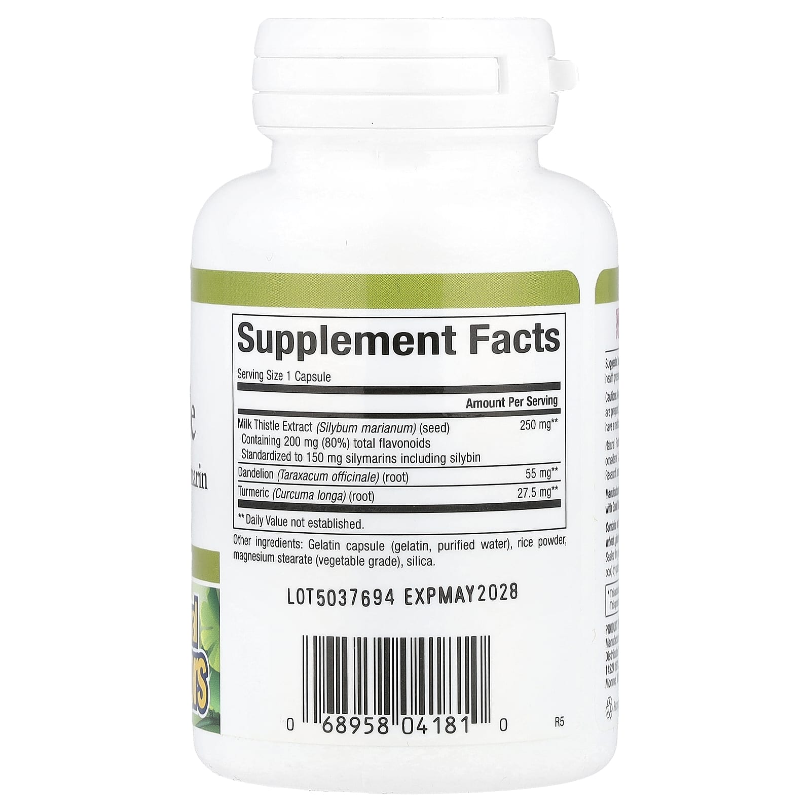 Natural Factors, Milk Thistle, 250 mg, 90 Capsules - Image 2