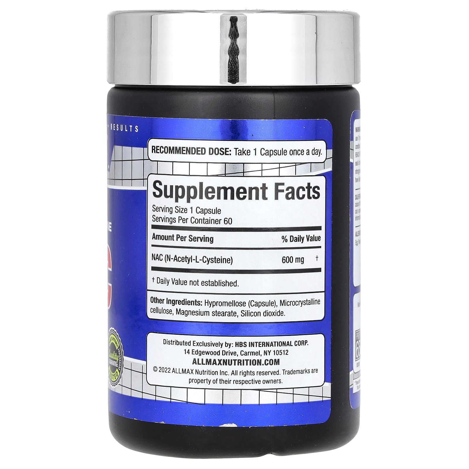 ALLMAX NAC Supplements, 600mg for Antioxidant Support - Image 2