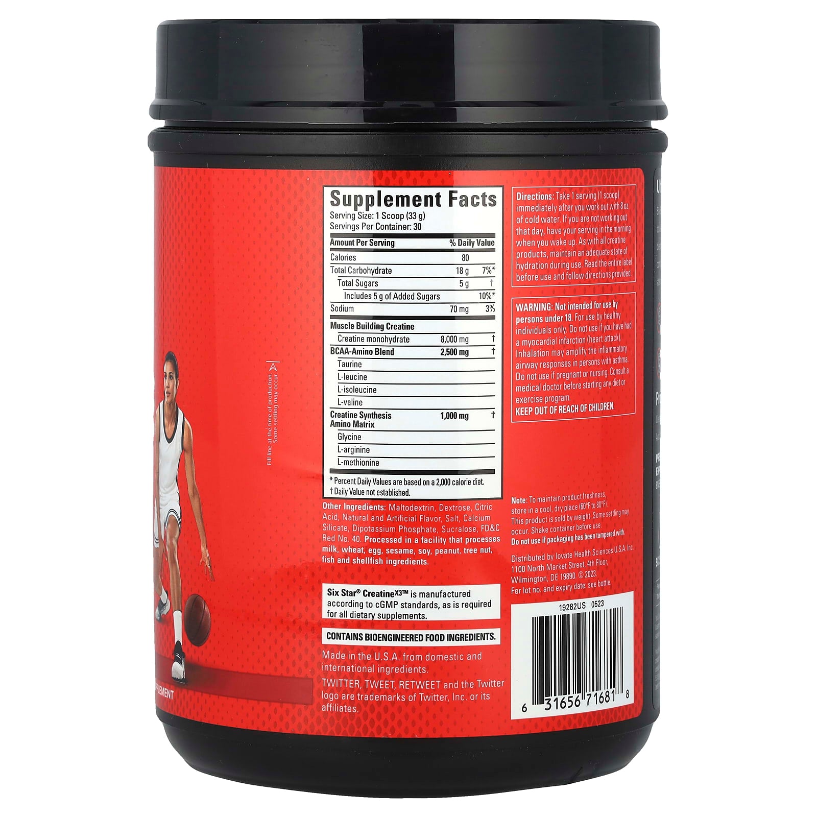 SIXSTAR, Creatine X3™, Fruit Punch, 2.19 lbs (993 g) - Image 2