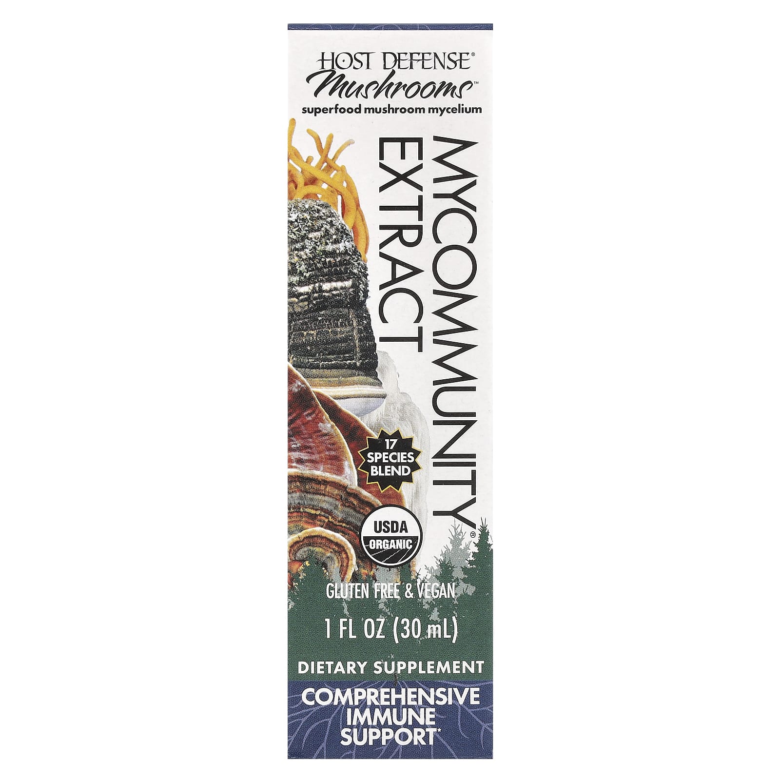 Boost Immune System with USDA Organic MyCommunity Mushroom Blend by Host Defense - Image 1