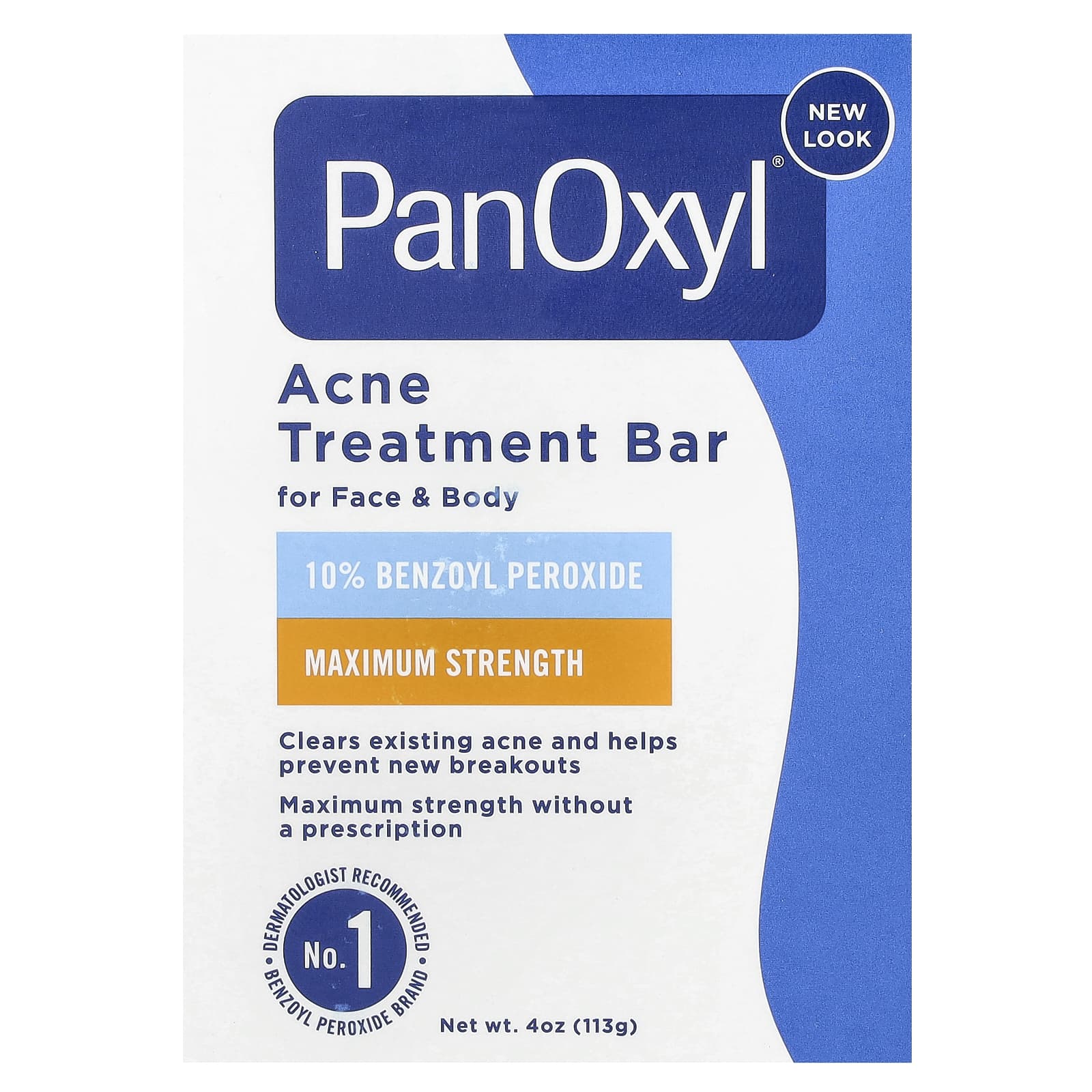 PanOxyl, Acne Treatment Bar, For Face & Body , 4 oz (113 g) - Image 1