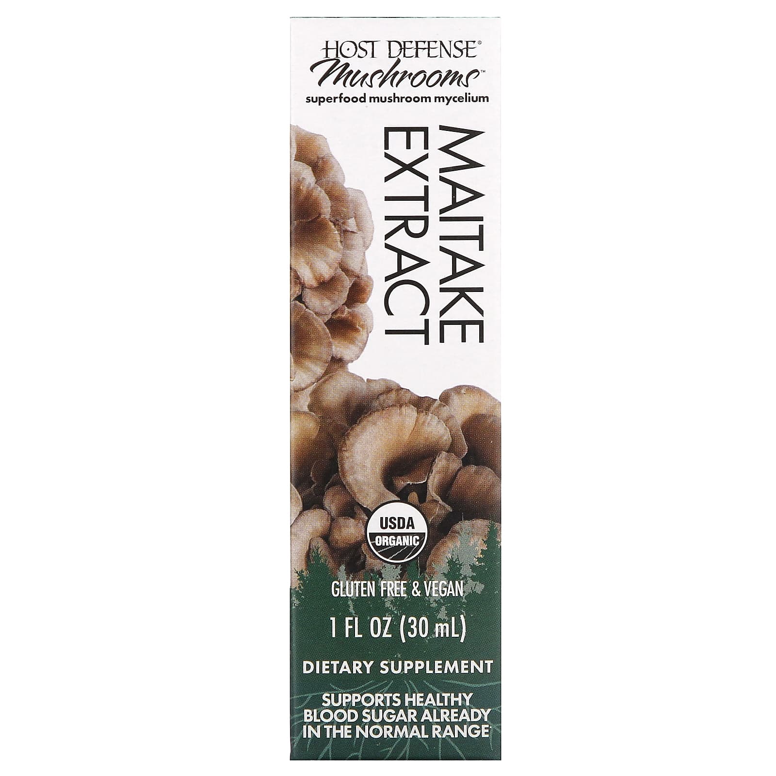 Maitake Mushroom Extract 30ml - Host Defense USDA Organic Formula - Image 1