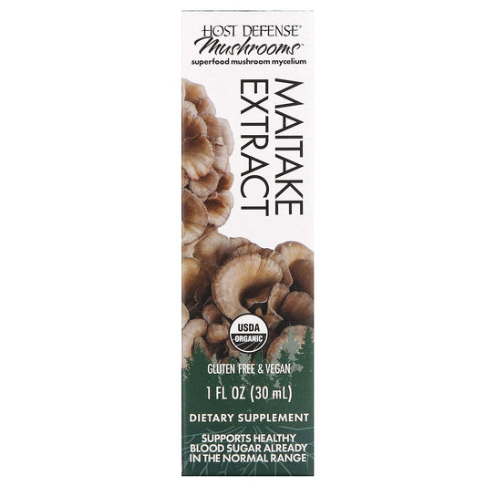 Maitake Mushroom Extract 30ml - Host Defense USDA Organic Formula - Image 1