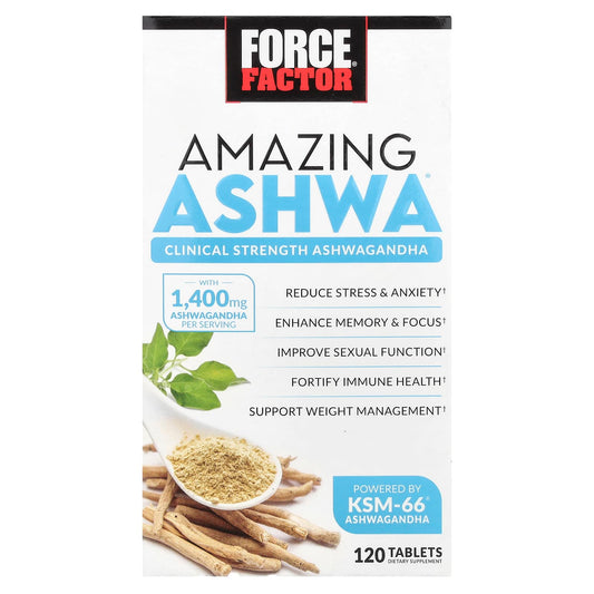 Ashwa Stress Relief & Brain Function Supplement by Force Factor - Image 1