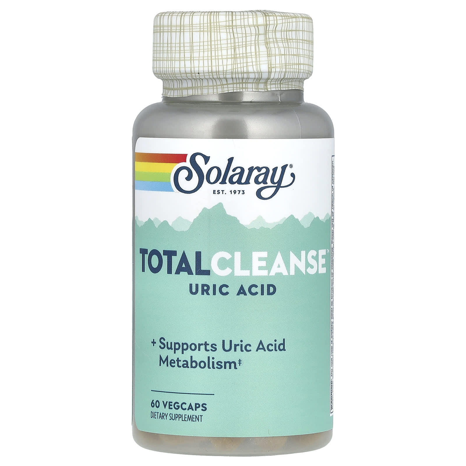Solaray, Total Cleanse, Uric Acid, 60 VegCaps - Image 1