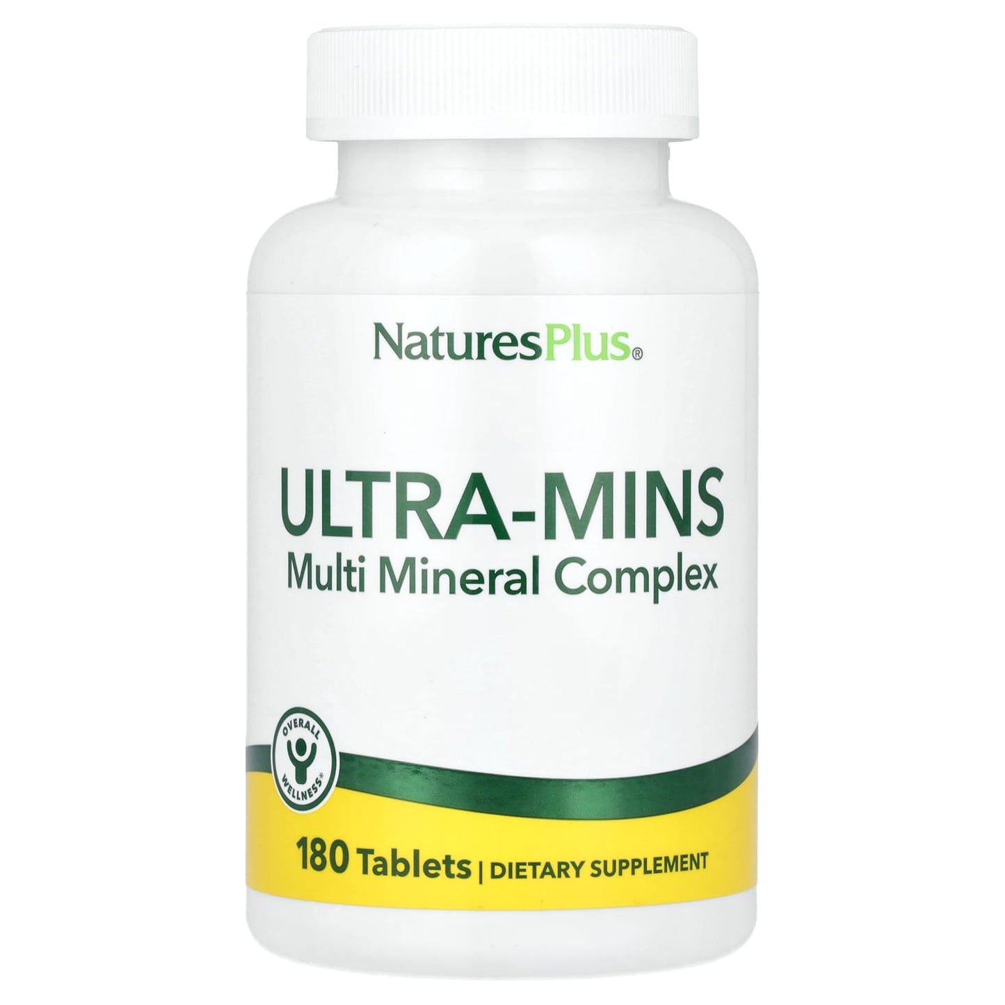 NaturesPlus, Ultra-Mins, Multiple Mineral Complex , 180 Tablets - Image 1